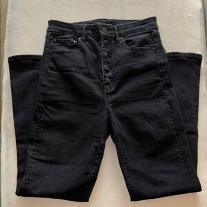 Women's High Rise Black Jeans